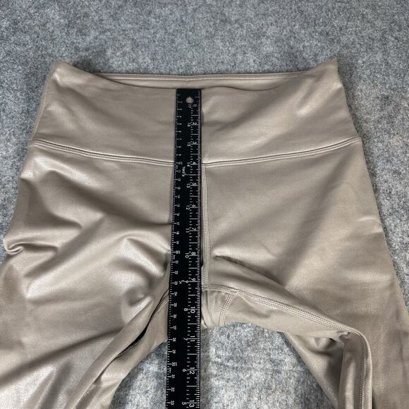 Athleta Elation Shimmer Tight Womens Small Sandbar Taupe Athleisure - Picture 4 of 9